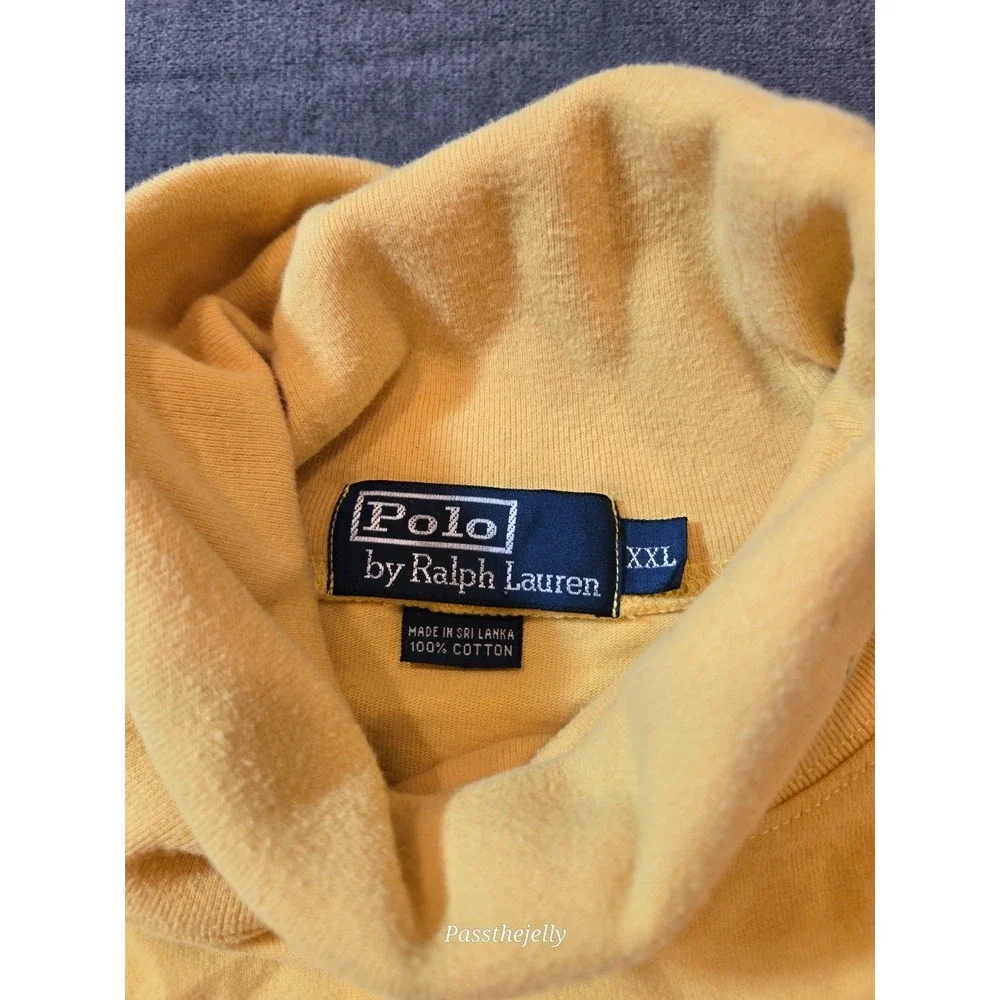 Polo Ralph Lauren Sweater Mens XXL 100% Cotton Pony Embroidered Turtleneck